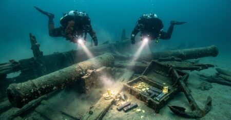 Arqueólogo português descobre tesouro de 22 toneladas em naufrágio histórico, achado reacende disputa entre preservação e exploração