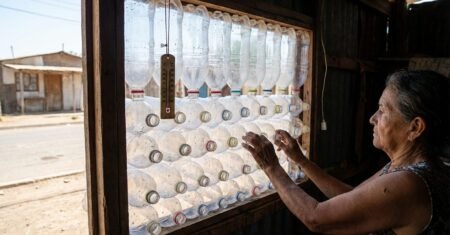 Garrafas PET viram ar-condicionado sem energia, Eco-Cooler leva queda de até 5°C e reciclagem a comunidades vulneráveis em dias de calor extremo
