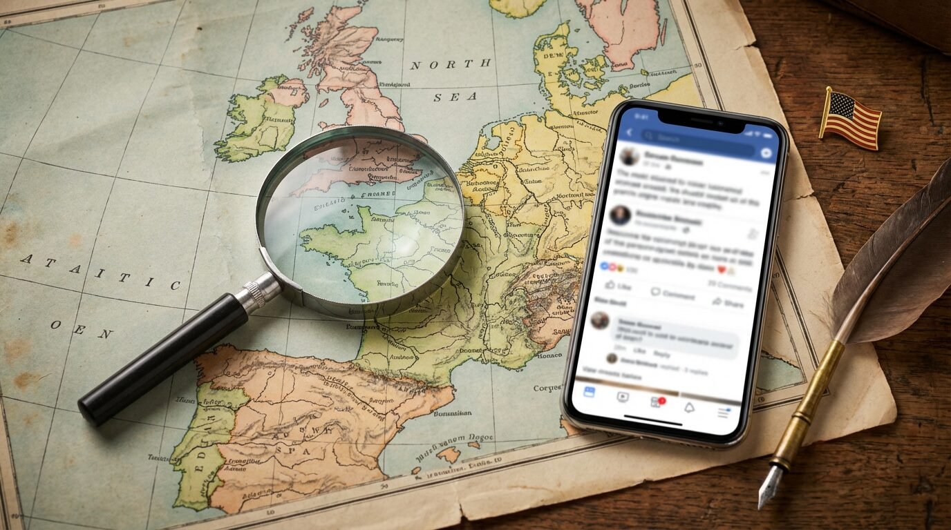 Mapa do Canal da Mancha entre Inglaterra e França com destaque para a área marítima