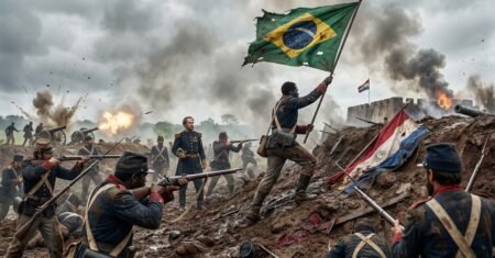 Herói brasileiro esquecido, o soldado negro que enfrentou sozinho dezenas de inimigos e trocou a bandeira no coração do Paraguai é exaltado por General Osório e volta ao centro da história