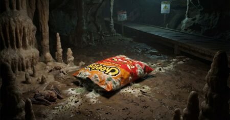 Saco de Cheetos abandonado em caverna no Novo México provoca alerta do Serviço Nacional de Parques, mostra como um pequeno resíduo alimenta mofo, atrai animais e ameaça morcegos