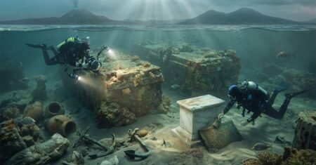 Tesouro nabateu emerge do fundo do mar na Itália, templo de dois mil anos revela a força do comércio árabe em porto romano engolido por vulcões