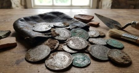 Tesouro com 285 moedas de prata do século 17 emerge em fazenda histórica na Alemanha, achado liga o local à Guerra dos Trinta Anos e reforça a preservação