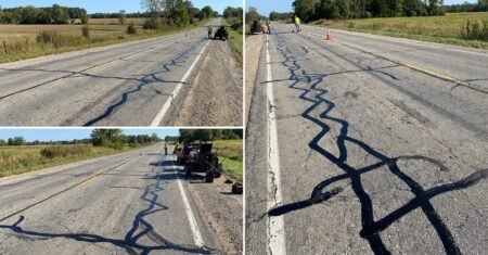 Aqueles zigue-zagues pretos no asfalto não são sujeira, são a selagem de trincas que evita recapeamento caro e prolonga a vida das rodovias
